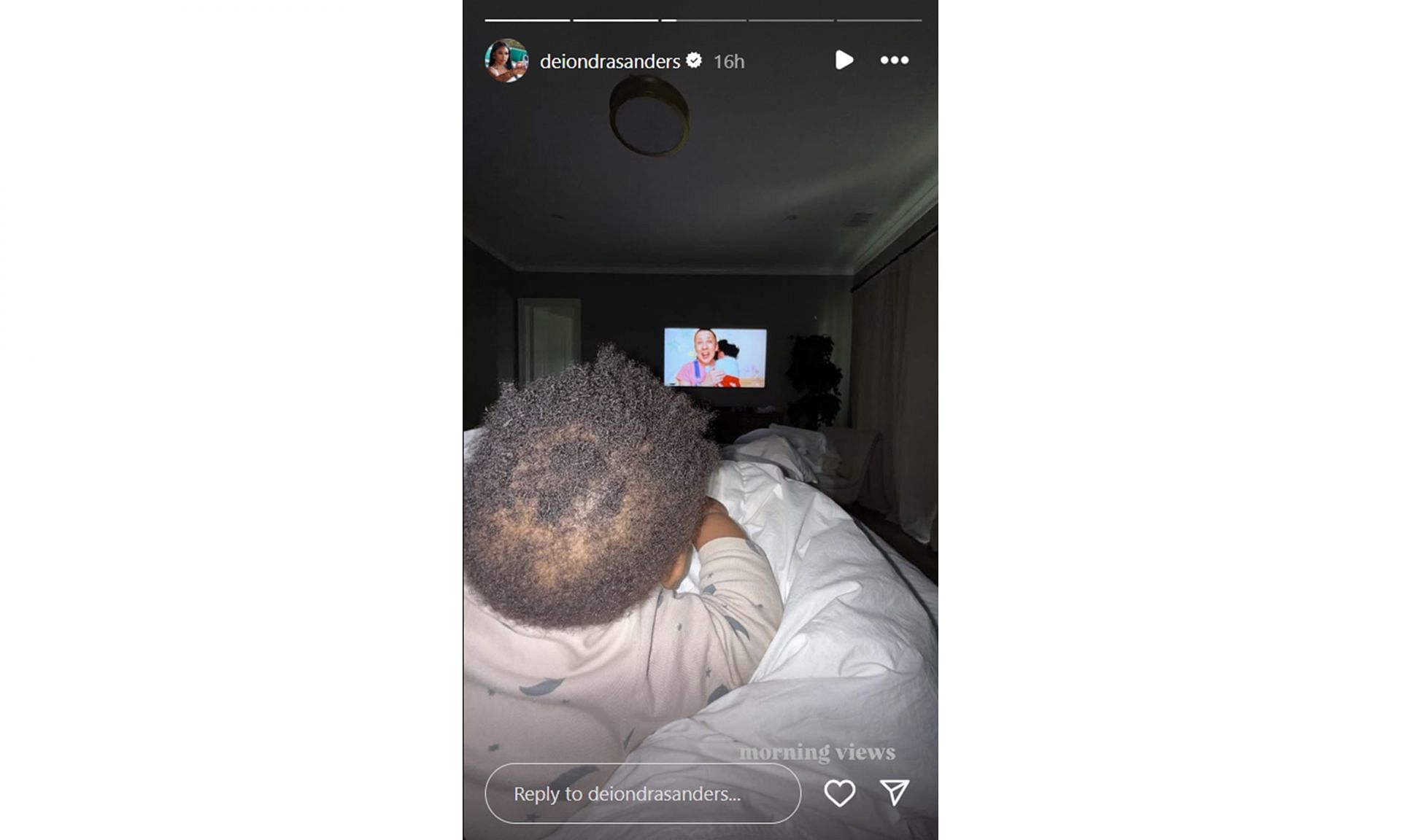 Screenshot, via @deiondrasanders Instagram